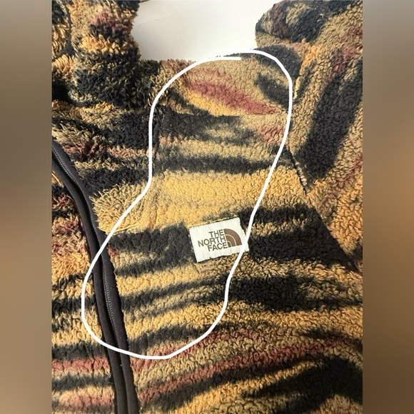 The North Face Campshire Sherpa Fleece Pullover Kangaroo Hoodie Tiger Mens XS FW - Picture 10 of 12
